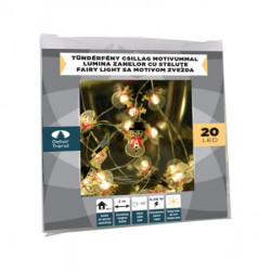 Fairy lights snesko LED lampice 20 kom toplo bela baterije ( KDE 322 )