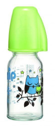 Nip flašica staklena 125ml sa silikonskom cuclom za čaj 0m+ ( A001259 )