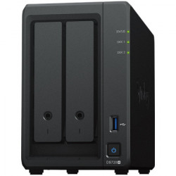 Synology DiskStation DS720+,Tower,2-bays 3.5 SATA HDDSSD, 2 x M.2 2280 NVMe SSD slots, CPU 4-core 2.0(base) 2.7 (burst) GHz 2 GB DDR4 non-