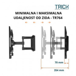 Trick Nosač Za TV Zglobni 37"-75", Max VESA 600x400, Nosivost 50kg ( TR764 )