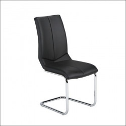 Trpezarijska stolica X-1229 Noge hrom/ Crna 430x600x960 mm ( 779-016 )