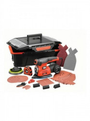 Black & Decker KA280AST2 brusilica vibraciona 220W 4 u 1 set u koferu