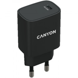 Canyon PD 20W Input: 100V-240V, Output: 1 port charge: USB-C:PD 20W (5V3A9V2.22A12V1.67A) , Eu plug, Over- Voltage , over-heated, over-cur