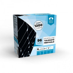 Crystaline LED mreža 1 x 2 m, 96 kom, hladno bela, transparentni kabl, unutrašnja upotreba ( KAT 402 )