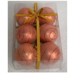 Kuglice 8cm 6kom bakrene ( 51-705000 )