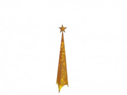 Shiny, jelka, svetlucava, zlatna, 120cm ( 760031 )