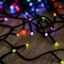 Smartpnone svetlosni niz 200 RGB LED, crni kabl, IP44, BT kontrola NOVO ( KBT 200 )