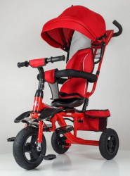 Tricikl Guralica Happybike Big model 419 sa mekanim rotirajućim sedištem - Crvena