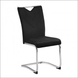 Trpezarijska stolica DC806 Noge hrom/ Crna 440x600x960 mm ( 775-077 )