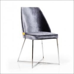 Trpezarijska stolica VIP Grafitno Siva 470x500x920 mm ( 775-067 )