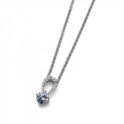 Ženski Oliver Weber Gleam Crystal Lančić sa swarovski belim kristalnim priveskom