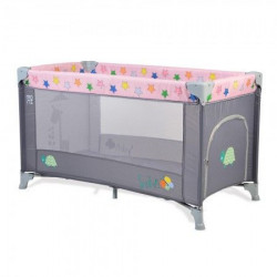 Cangaroo prenosivi krevetac Safari I nivo pink/grey zvezdice 2019 ( CAN7799 )