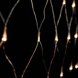 Crystaline LED mreža 1 x 2 m, 96 kom, toplo bela, transparentni kabl, unutrašnja upotreba ( KAT 401 )
