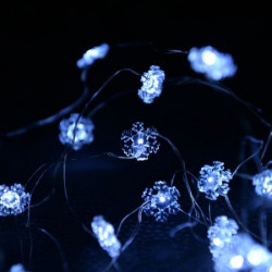 Fairy lights pahulja LED lampice 20 kom hladno bela baterije ( KDE 321 )