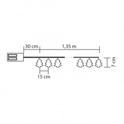 Home svetla za jelku -jelkice- sa 10 LED dioda ( KLM10/T )