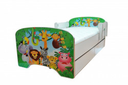 Krevet za decu Green Jungle sa dve fioke 160*80 cm - model 803