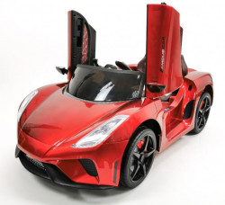 Lamborghini Dečiji auto na akumulator model 244-1 sa kožnim sedištem - Metalik crveni