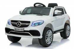 Mercedes GLE 63S - Model 280 Licencirani auto sa kožnim sedištem i mekim gumama - Beli