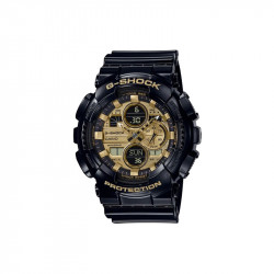 Muški G Shock Casio Multifunkcionalni Crni Zlatni Sportski Analogno Digitalni Ručni Sat