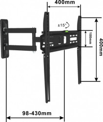 Nosač za televizore zglobni od 32" do 55" vesa 400x400 ( TR005 )