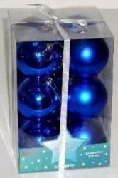 Ukrasne kuglice 8cm 12kom plave ( 51-4040000 )