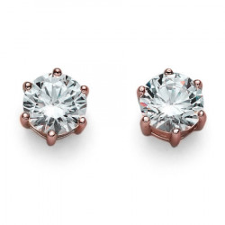 Ženske Oliver Weber brilliance 925ag cz rosegold crystal srebrne min&#273uše sa swarovski ljubičastim kristalom ( 62066rg.001 )