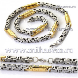 Lant +bratara INOX placat ( otel inoxidabil ) cod mihasem146