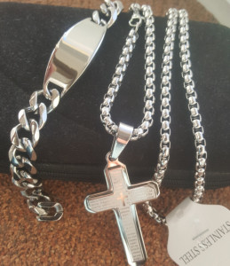 Lant +medalion +bratara INOX cod mihasem723