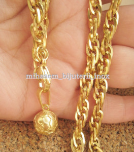 Lant +medalion INOX placat ( otel inoxidabil ) cod mihasem383
