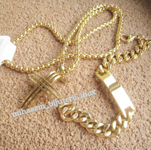 SET Lant +medalion+ bratara INOX ( otel inoxidabil ) cod mihasem421