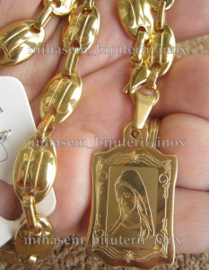 Lant +medalion INOX ( otel inoxidabil ) cod mihasem030
