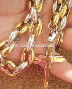 Lant +medalion INOX ( otel inoxidabil ) cod mihasem210