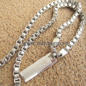 Lant +medalion INOX ( otel inoxidabil ) cod mihasem476