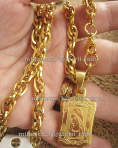 Lant +medalion INOX ( otel inoxidabil ) cod mihasem088