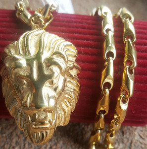 Lant +medalion INOX placat ( otel inoxidabil ) cod mihasem399