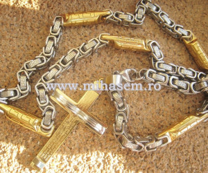 Lant +medalion INOX ( otel inoxidabil ) cod mihasem305