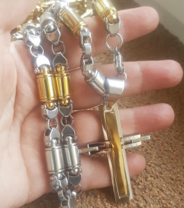 Lant +medalion INOX placat ( otel inoxidabil ) cod mihasem528