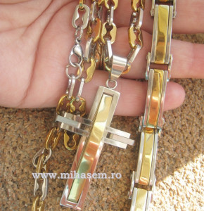 SET Lant +medalion +bratara INOX ( otel inoxidabil ) cod mihasem304