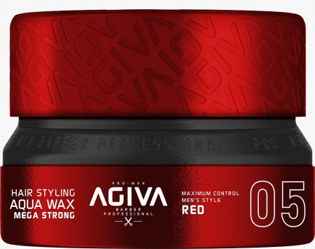 Agiva Styling Hair Wax Aqua Mega Strong - Red 155 Ml