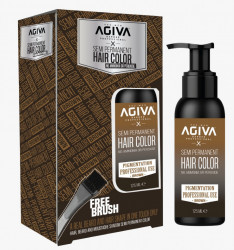 Agiva Semi- Permanent Med-Brown Color 125 Ml