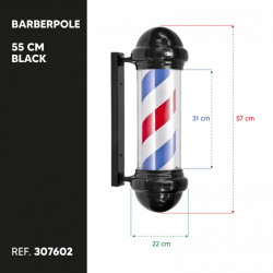 Barberpole 55 cm Black