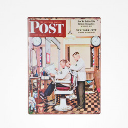 ZZACC44189 METALLIC SHEET VINTAGE BARBER SHOP N.3