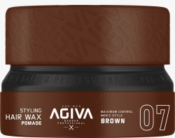 Agiva Styling Hair Wax Pomade - Brown 155 Ml
