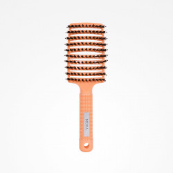 BFCEP44613 SKELETON BRUSH BOAR AND NYLON BRISTLES CORAL TOTAL BRUSH