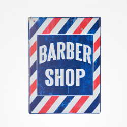 ZZACC44191 METALLIC SHEET VINTAGE BARBER SHOP N.5