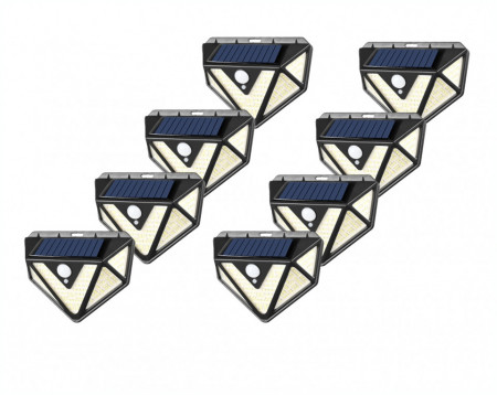 SET 8 LAMPI SOLARE PREMIUM 166 LED