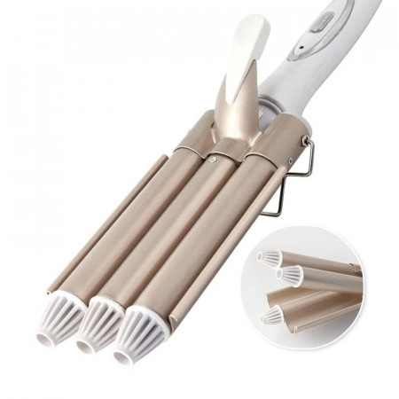 Ondulator Profesional cu Tehnologie Ionica si 3 Tuburi Ceramice