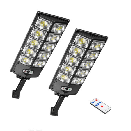 SET 2 X LAMPA SOLARA TIP STRADAL 80W 10 CASETE LED SMD
