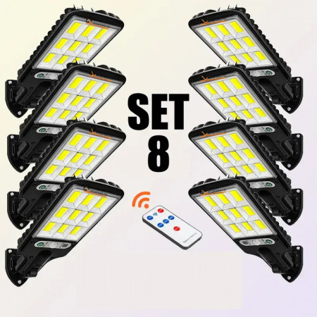 Set 8 x Lampi Solare de Perete 50w cu Senzor de Miscare