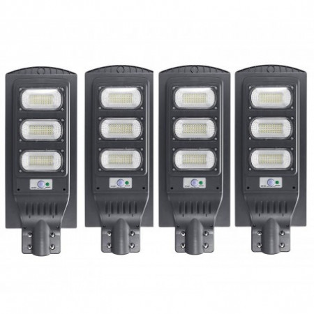 Pachet 4 x Lampa stradala cu picior metalic 90w